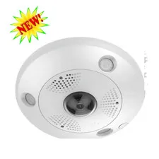 Ultra 12MP HD Vandal-resistant Fisheye Fixed Network Camera  Built in Mic Speake