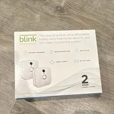 Blink Wireless 1080p HD 2-Camera Security System w/ Sync Module Alexa White