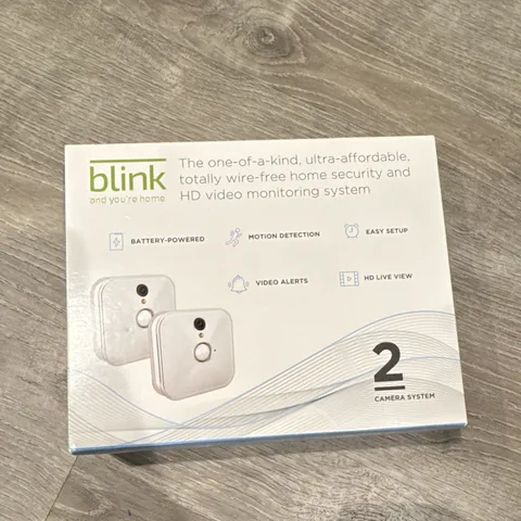 Blink Wireless 1080p HD 2-Camera Security System w/ Sync Module Alexa White