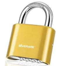4-Digit Combination Lock, Heavy Duty Padlock Metal, Outdoor Alloy Locks with ...