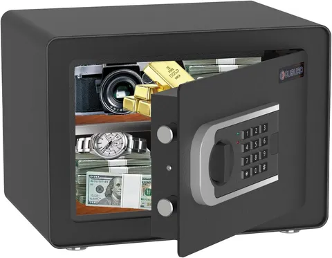 Compact 0.8 Cub Safe - Secure Digital Lock Box for Money, Jewelry & Documents