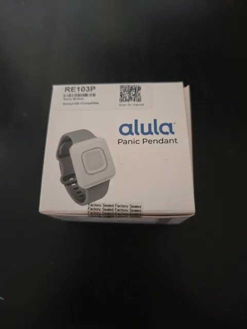Alula RE103P Panic Button Wrist Watch Qolsys GE Compatible Lanyard Belt Clip New