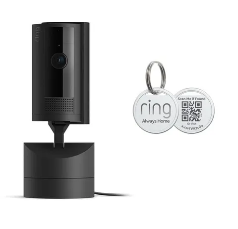 Ring Stick Up Cam 1080p Wi-Fi Indoor/Outdoor Two-Way Audio Privacy Cover Alexa