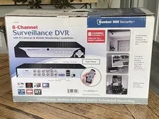 Bunker Hill Security System 8 Channel DVR Surveillance 500GB HD 4 Cameras 61229