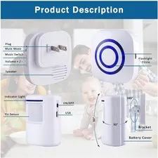 Home Security Alert System with LED Indicators