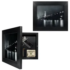 Homvle Hidden Gun Storage Concealment Gun Safes For Pistols Secret Decor Solid