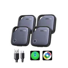 UGREEN Finder Duo (iOS and Android) Air Tracker Tags 4 Pack, Re... Fast USA SHIP