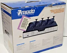 ZMODO 4-Channel In Outdoor Day Night Vision 500GB Wired Security Camera System