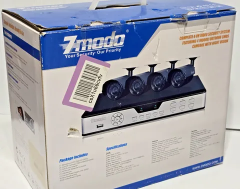 ZMODO 4-Channel In Outdoor Day Night Vision 500GB Wired Security Camera System