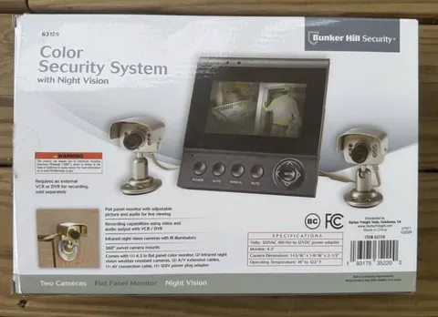 Bunker Hill Security 63129 Night Vision Audio 2-Cam 4.3" Flat LCD 