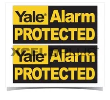 Window & Door Security Stickers Warning for Yale Burglar alarms