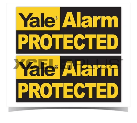 Window & Door Security Stickers Warning for Yale Burglar alarms