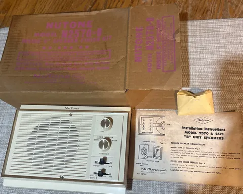 Nutone N2570-B  Intercom with Rough-in Frame 5” Speaker
