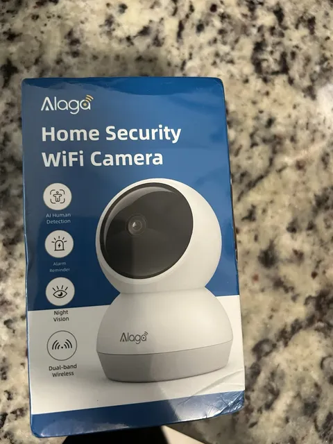 Alaga 2K Indoor Wi‑Fi IP Camera Pan‑Tilt Night Vision AI Tracking Two‑Way Audio