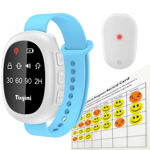 Wireless Bedwetting Alarm Potty Training with Sound & Vibration & Timer Setti...
