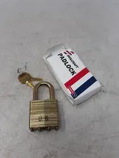 SKILCRAFT Padlock U.S. Brass Master Lock DG 5340-00-158-3805
