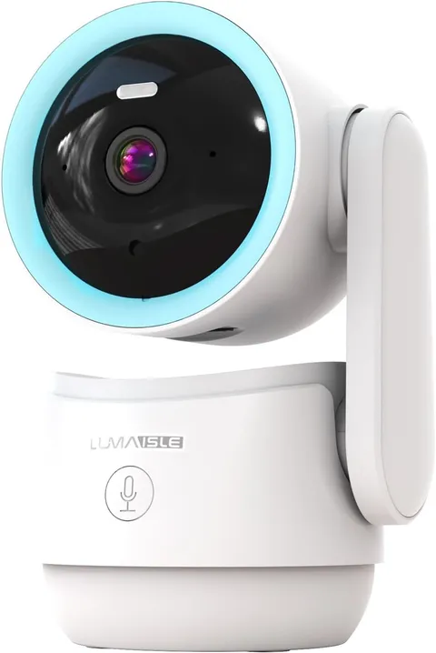 Indoor PTZ Security Camera, 2K 3MP Pan-Tilt with Privacy Mode, No Subscription,