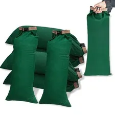 Heavy Duty Long Canvas Flood Water Barrier Sand Bags 6 Pack Protection