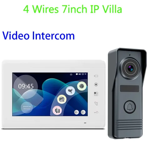 M73T 7inch Monitor Video Intercom System Visual Doorphone Camera Video Doorbell
