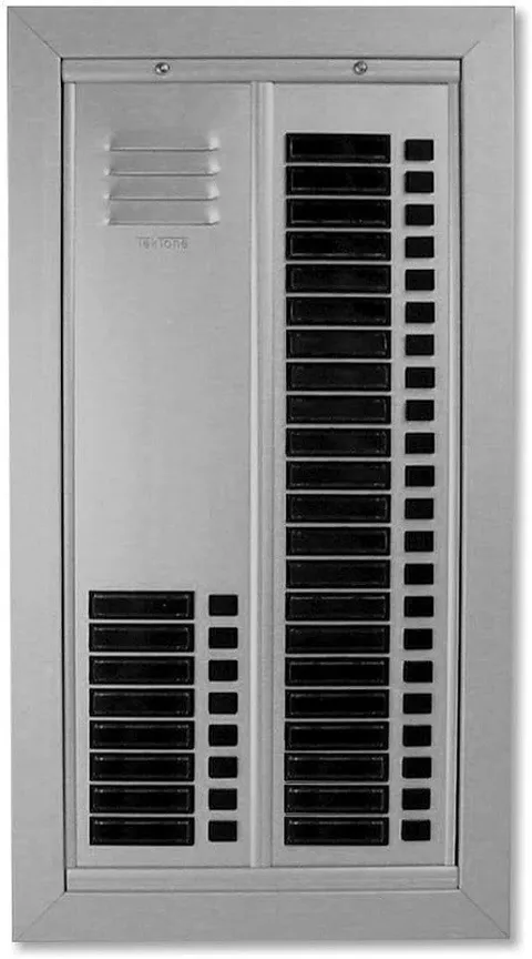TekTone AM490/22 Vandal Panel, Add-on, Name Holders, 22 Buttons