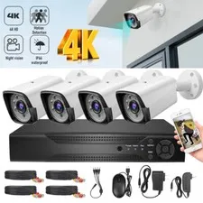 4CH Camaras De Seguridad Para Casa Oficina 4K Home Security Camera System CCTV