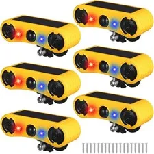Solar Outdoor Motion Sensor Dog Barking Alarm for Yard 6 Pack