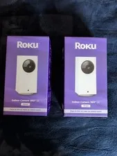 2 Pack Roku Indoor Camera 360° Pre-owned Tested