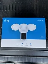 Ring Floodlight Cam Wired Retinal 2K Video (New)