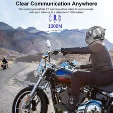 Hysnox H9 Motorcycle Helmet Intercom 1000M Range BT5.1 Hands-free Interphon ITPV