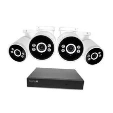 AdvancedX Wired NVR 4K Security Camera System, 8 Channels, 4 PoE Cameras