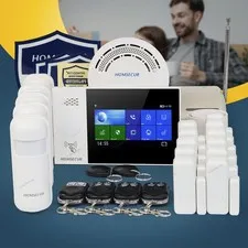 HOMSECUR Wireless WIFI 4G RFID LCD Burglar Intruder Alarm System