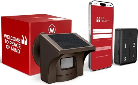 Pro 4 Solar Driveway Alarm with App,1/2 Mile Range, Perfect for Use with Home...