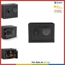 Digital Safe Small Electronic Lock Steel 2 Locking Bolts Backup Keys Wall