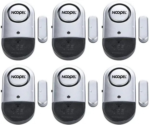 Door Alarms for Kids Safety, 6 Pack 120Db Pool Alarm Sensor for Doors and Window