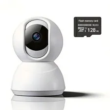 Indoor Pan/Tilt Home Security Camera 2K 3MP, 360 Degree Wired & Wireless WiFi...