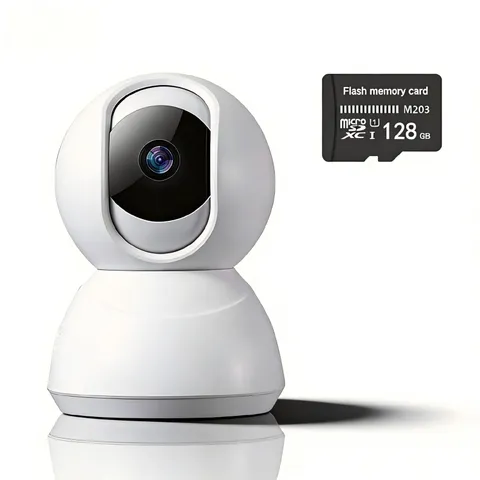 Indoor Pan/Tilt Home Security Camera 2K 3MP, 360 Degree Wired & Wireless WiFi...
