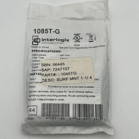 NEW!! GE Industrial Surface Mount Closed Loop Contact Gray 3/4" Gap - 1085T-G