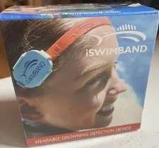 iSwimband Personal Aquatic Safety Device Drowning Detection Bluetooth Apple NEW