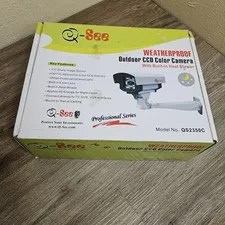 Q-See QS2350C Weatherproof OUTDOOR CCD COLOR Camera Kit W Built-in Heat Blower