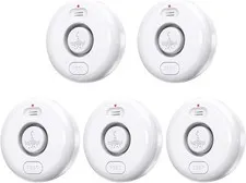 5 Pack Water Leak Alarm Detector, 120dB Loud 3.15 x x 1.1 in, white 