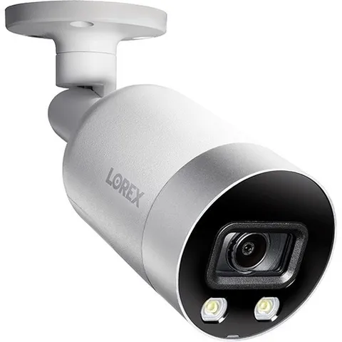 Lorex E861AB-E 4K UHD Outdoor Smart Deterrence Network Bullet Camera