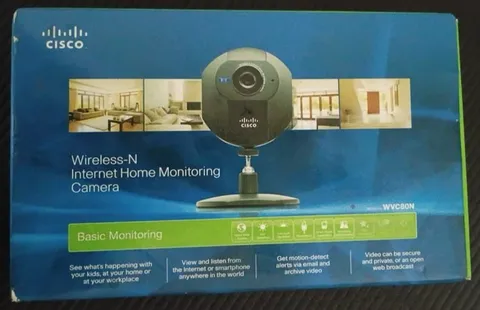 Cisco WVC80N Wireless-N Internet Home Monitoring Camera Open Box Linksys N150