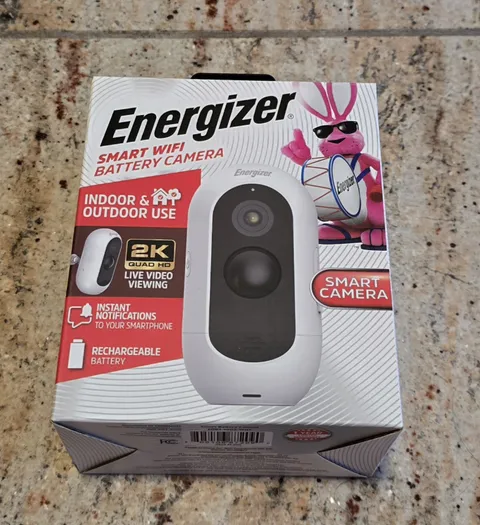 Energizer Smart 2K Outdoor Battery Security Camera - Wireless Rechargeable NEW 
