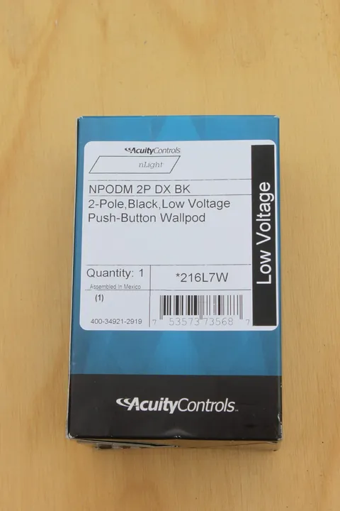 Acuity NLight Sensor Switch nPODM 2P DX BK Wall Station - Black