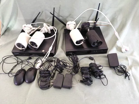 XmartO Wireless Security System One DVR & DVR Extender reset& 4 Cameras all work