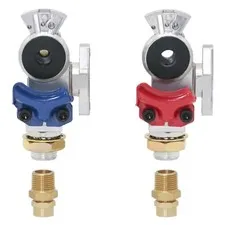 Shut-Off Aluminum Emergency Glad Hands with Filter Bottom Port Plugged for 3/...