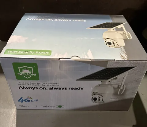 📷 Soliom S600 4G LTE Outdoor Solar Powered Wireless Security Camera