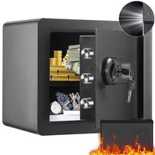 VEVOR - Safe, 1.2 Cubic Feet Home Safe, Steel Security Safe with Digital Keyp...