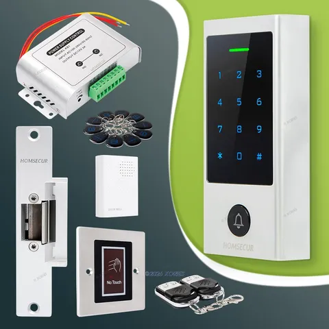 HOMSECUR IP66 APP WIFI RFID Access Control Set NC Strike Lock