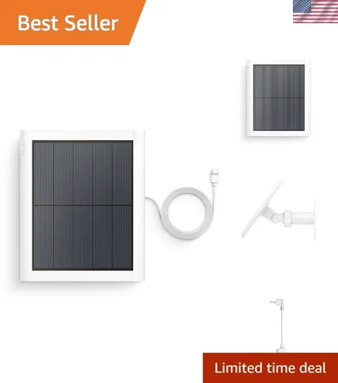 Solar Panel 2nd Generation, 4W for Outdoor Cam Plus, Outdoor Cam Stick Up Cam...